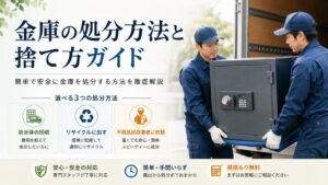 金庫の処分方法と捨て方ガイド、簡単で安全に金庫を処分する方法を徹底解説