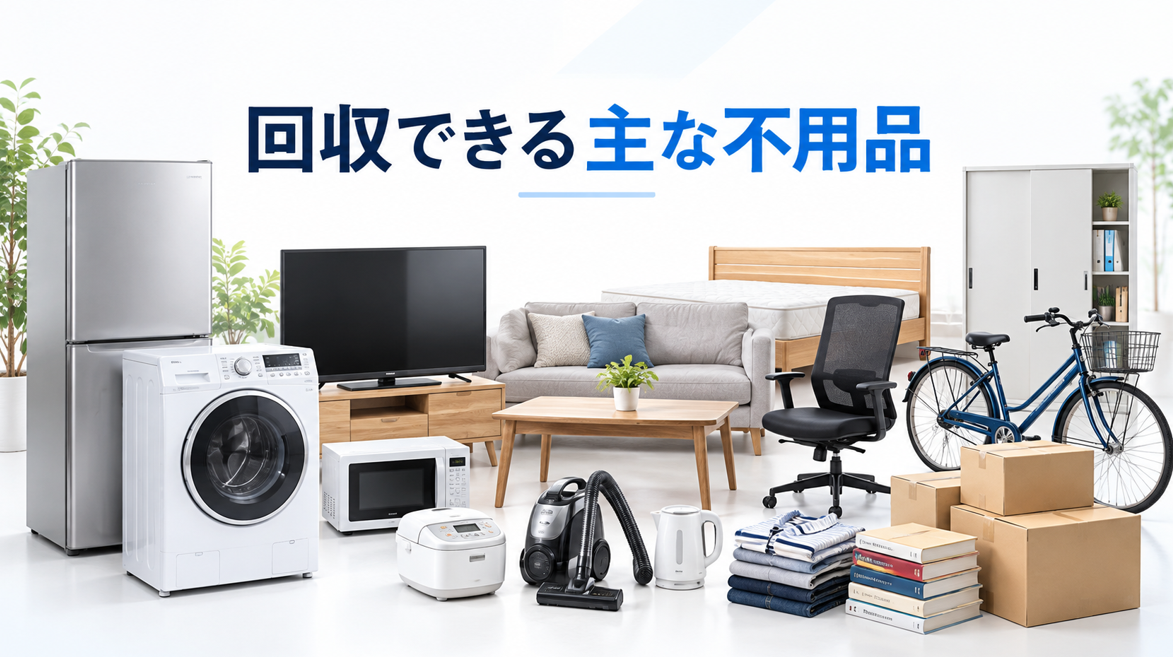 回収出来る主な不用品