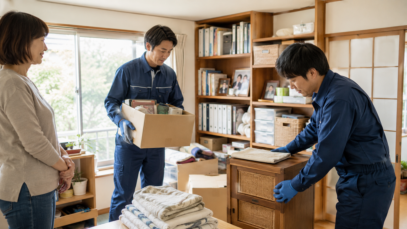 片付け作業