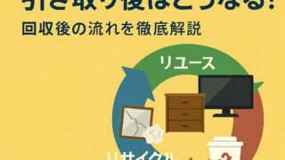 不用品・遺品の引取り後はどうなる？