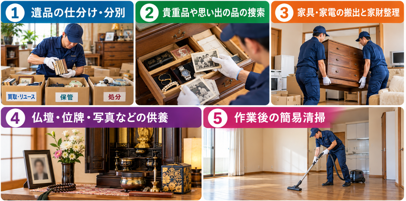 コーモドの遺品整理サービス
