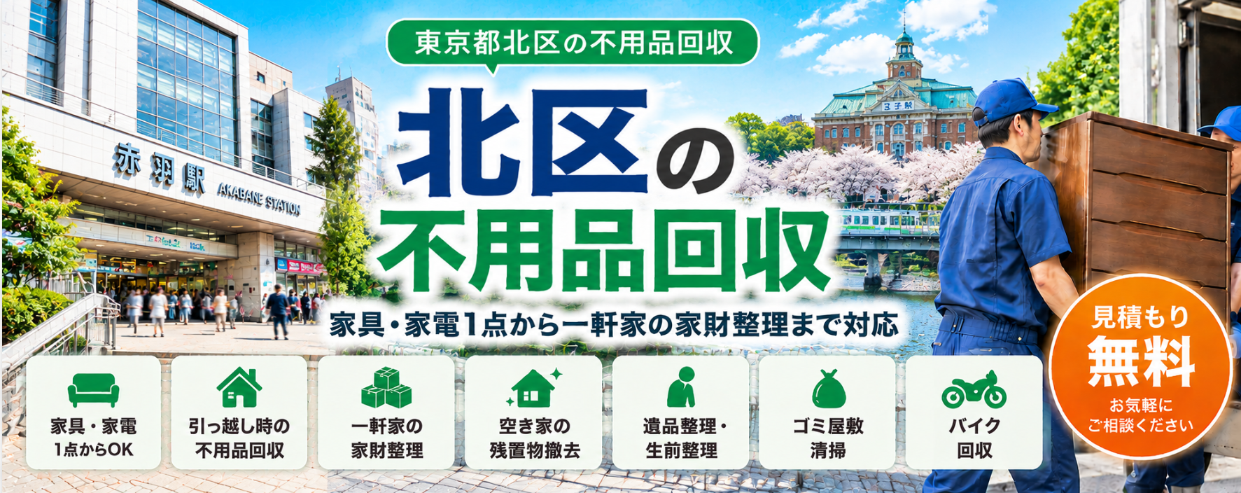 北区の不用品回収