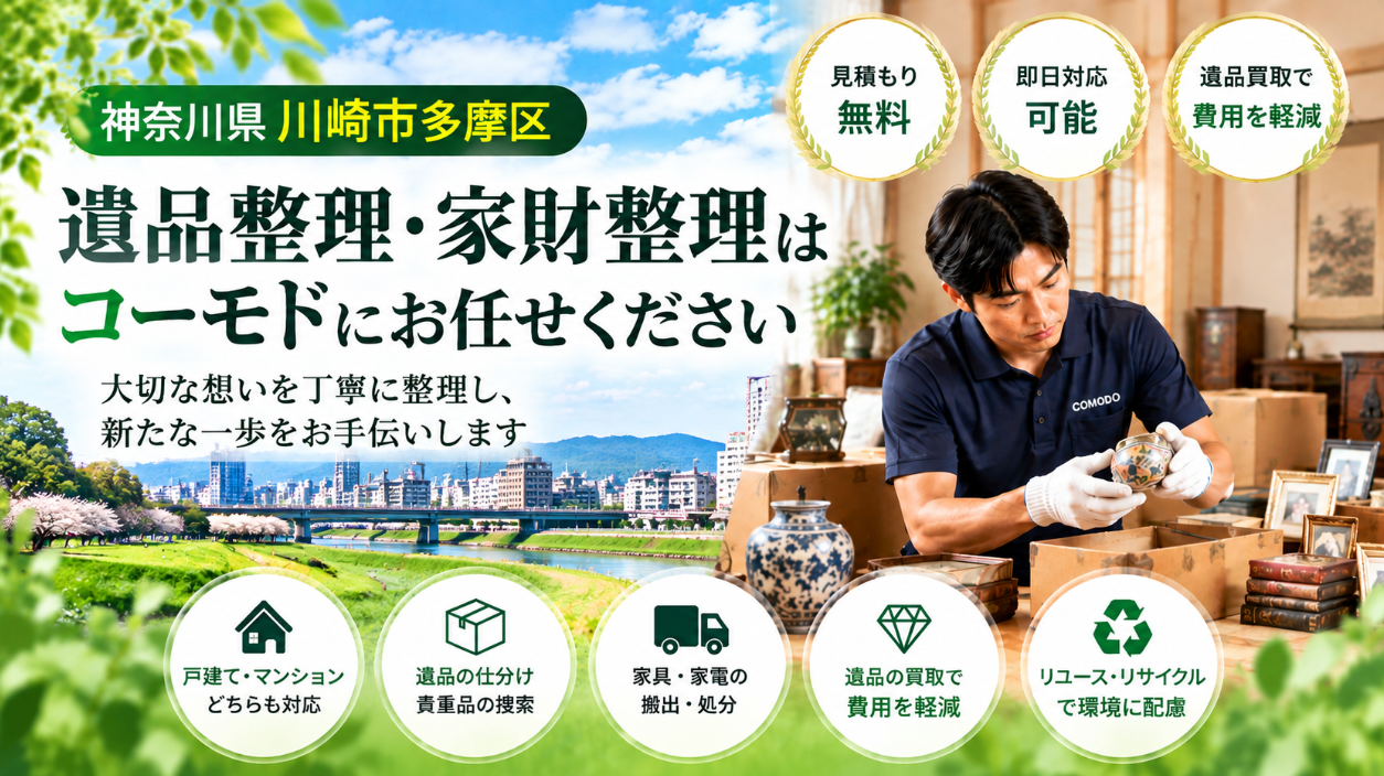 多摩区の遺品整理