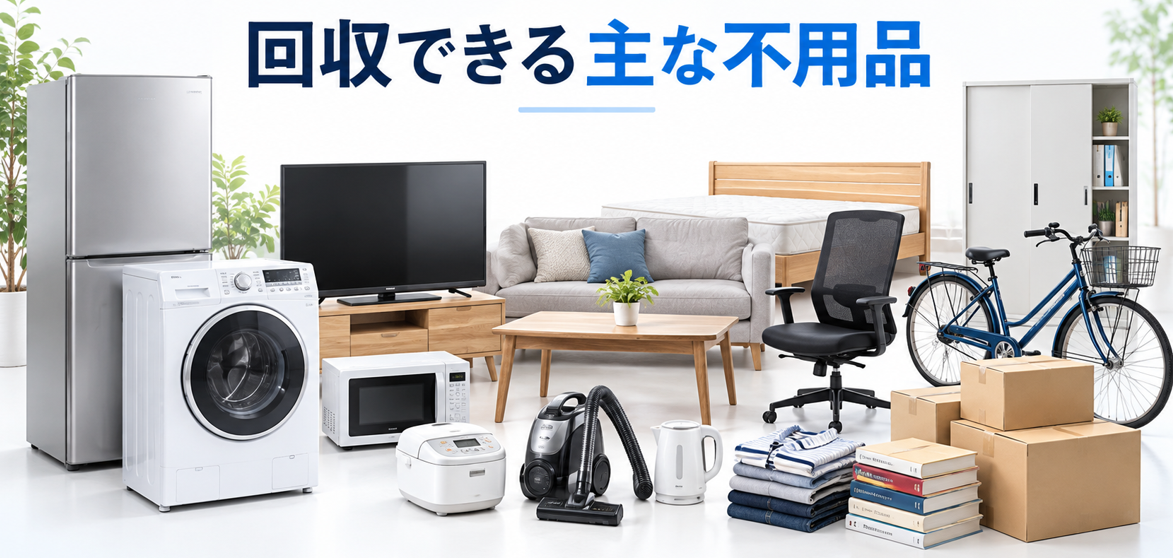 回収出来る主な不用品