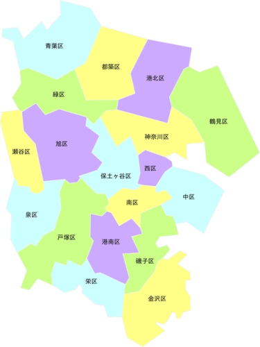 横浜市地図